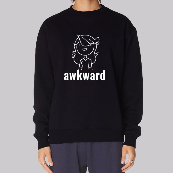 Jaiden Animations Merch Hoodie Awkward Cartoon Cheap Made Printed