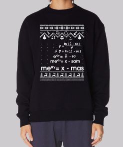 Merry Christmas Math Equation Ugly Sweatshirt