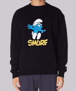 Back Smurf Merch Graphic Cartoon Sweatshirt