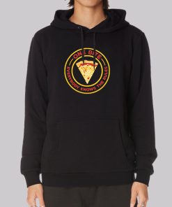 Pizza Slice One Bite Everyone Knows the Rules Hoodie