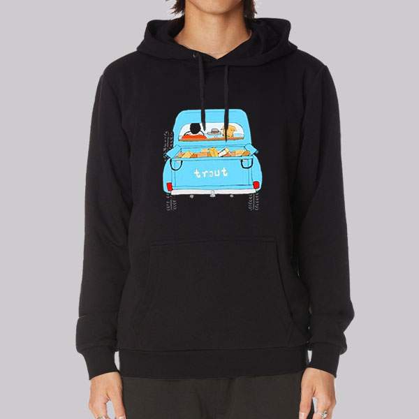 Trout and Coffee Merch Hoodie Cheap | Made Printed