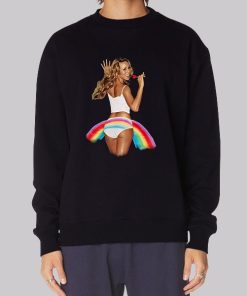 Album Merch Tour Mariah Carey Rainbow Sweatshirt