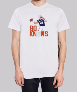 Bo Nix Inspired Fan Bo Knows Shirt