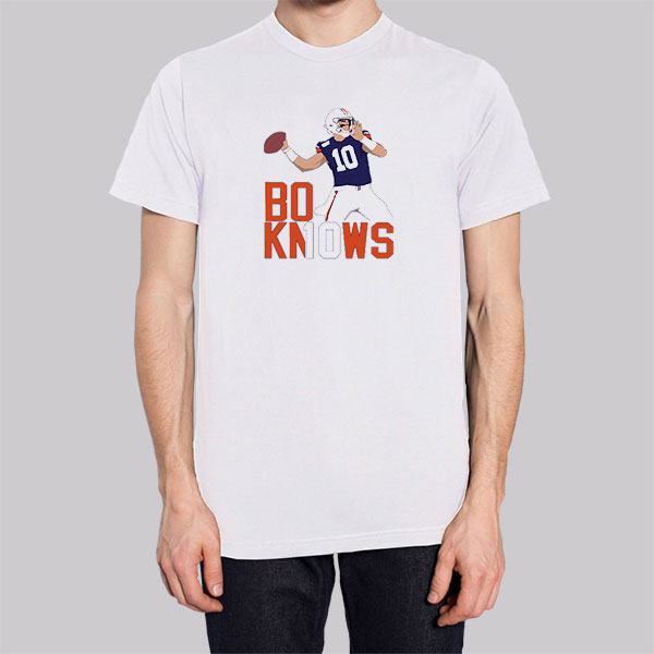 Bo Nix Inspired Fan Bo Knows Hoodie Cheap | Made Printed