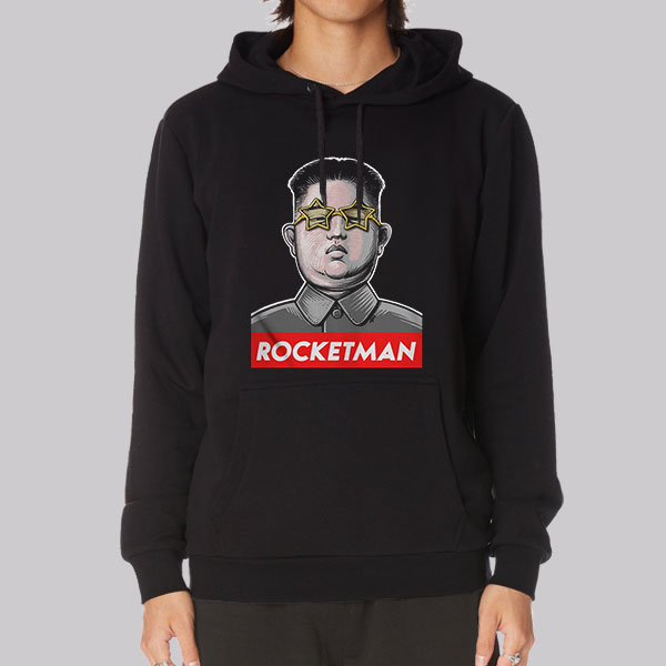 Rocketman Kim Jong Un Hoodie Cheap | Made Printed