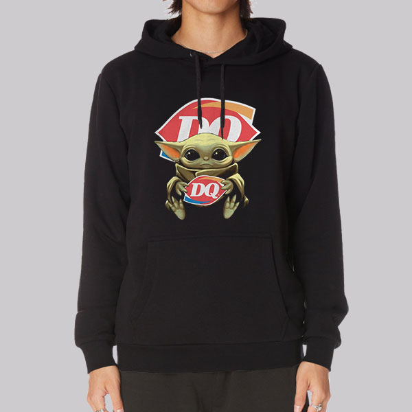 Sassy Classy Baby Yoda Hug Dairy Queen Hoodie Cheap Made Printed