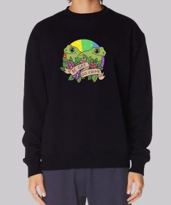 Frog and Toad Be Gay Do Crime Frog Sweatshirt