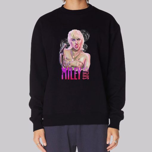 Midnight Sky Disco Miley Cyrus Sweatshirt