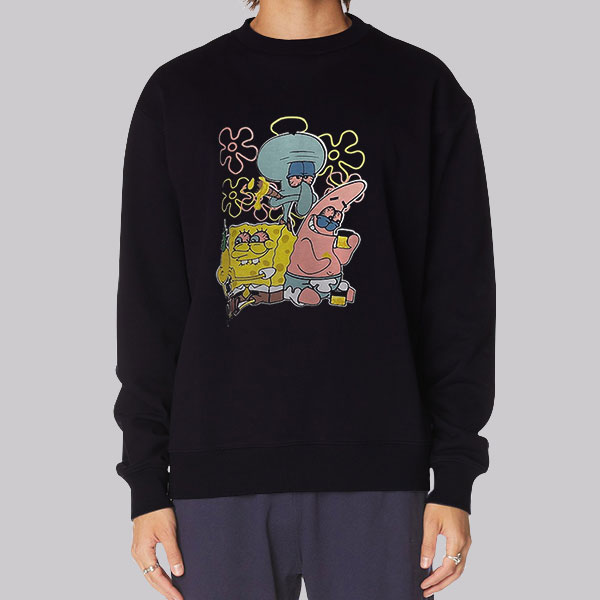 SpongeBob Squidward Patrick Star Hoodie Cheap | Made Printed