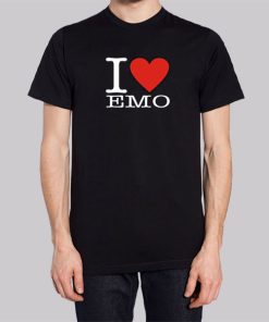 Funny I Heart Emo T Shirt