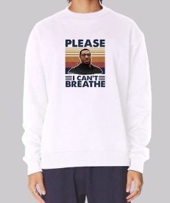 I Can'T Breathe Vintage George Floyd Sweatshirt