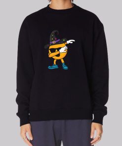 Dabbing Emoji Witch Hat Sunglasses Sweatshirt