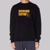 Funny Horns Down Wvu Sweatshirt