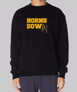 Funny Horns Down Wvu Sweatshirt