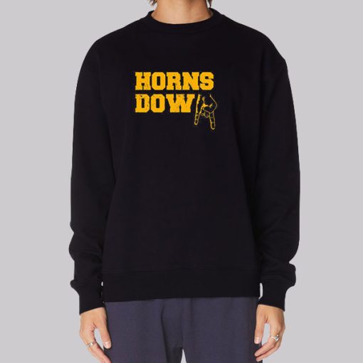 Funny Horns Down Wvu Sweatshirt