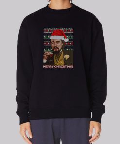Leonardo Dicaprio Laughing Meme Christmas Sweatshirt