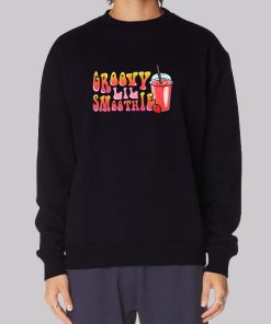 Strawberry Foodie Groovy Smoothie Sweatshirt
