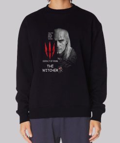 The Witcher Geralt of Rivia White Sweatshirt