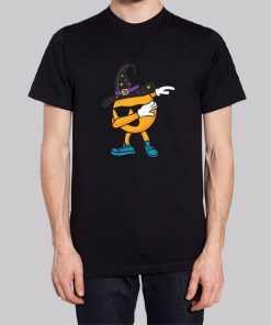 Dabbing Emoji Witch Hat Sunglasses Shirt