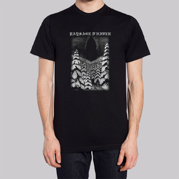 Koszulka Paysage D hiver Shirt Cheap Made Printed