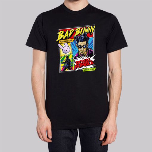 WWE Merch Bad Bunny Royal Rumble Shirt