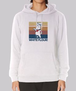 Chef Cat White Flour Hoodie