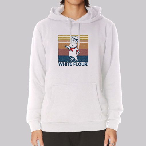 Chef Cat White Flour Hoodie