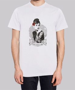 Rockabilly Audrey Hepburn Smoking T Shirt