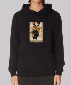 Pumpkins the Halloween Cats Its Fall Yall Hoodie