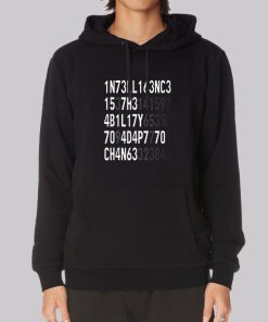 The Ability to Adapt Black Intelligence Hoodie