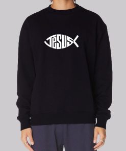 Christianity Jesus Pop Art Fish Sweatshirt