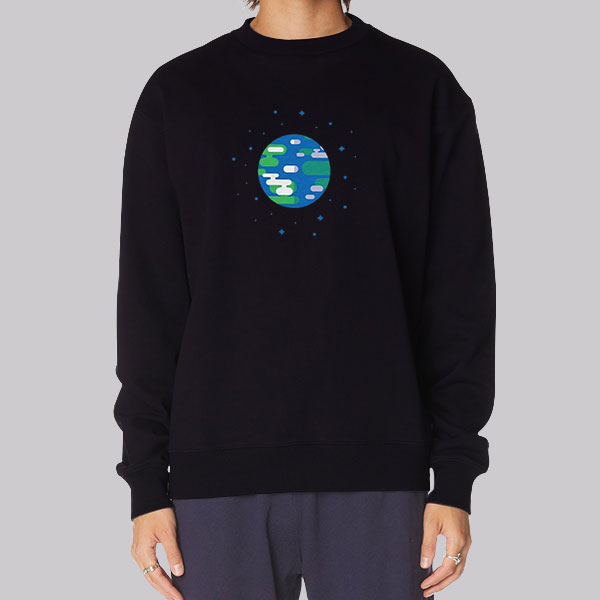 Earth Planets Kurzgesagt Merch Sweatshirt Cheap | Made Printed