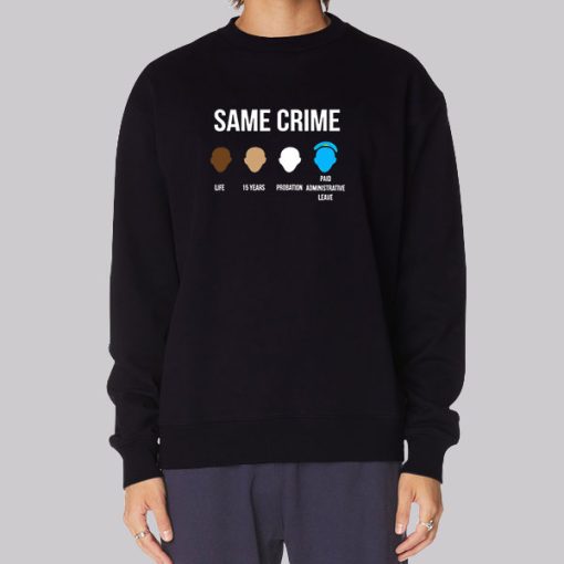 Lebron James Same Crime Sweatshirt