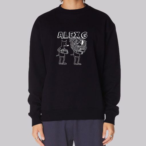 Sandy Alex G Merch Checking Sweatshirt