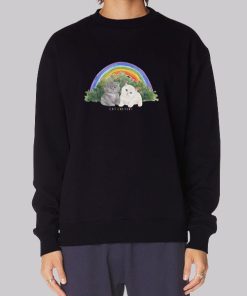 Vintage 90s Rainbow Kitten Sweatshirt
