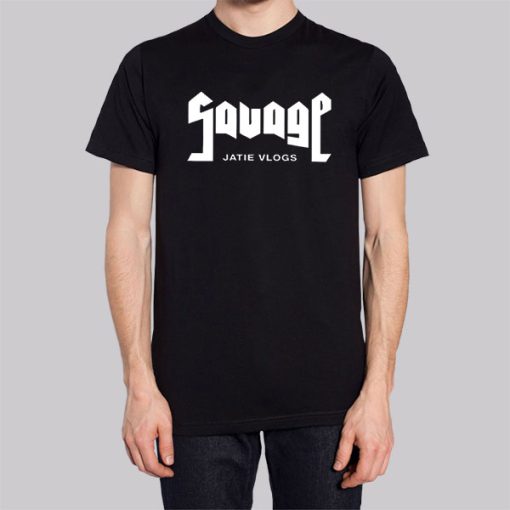 Jatie Merch Savage Jatie Vlogs Shirt Cheap Made Printed