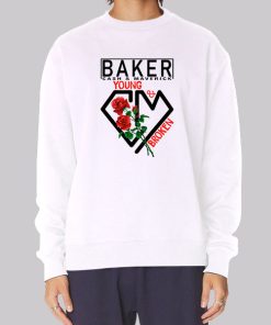 Cash and Maverick Merch Young Broken Rose Sweatshirt