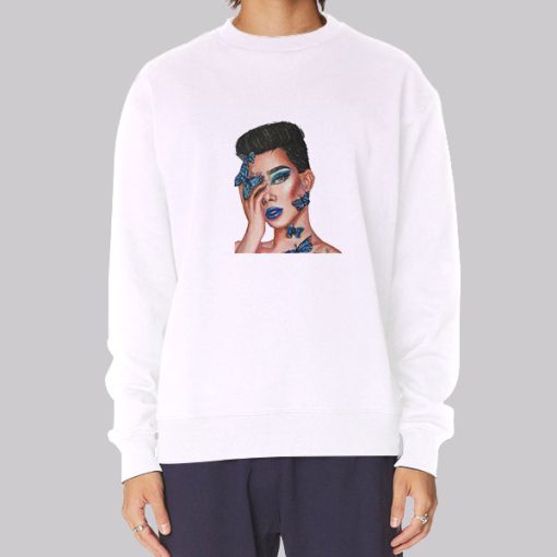 James Charles Butterfly Inspired Sweatshirt