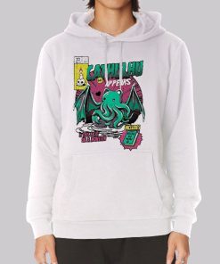 A Wild Cathulhu Poster Graphic Hoodie