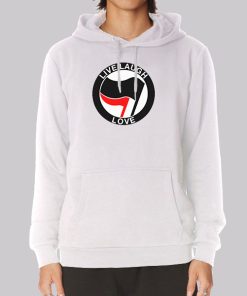 Anti Live Laugh Love Logo Hoodie