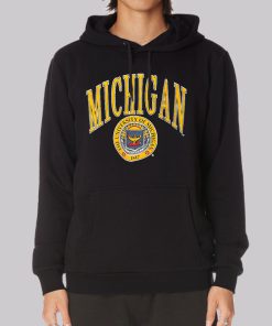 90s University Vintage Michigan Hoodie