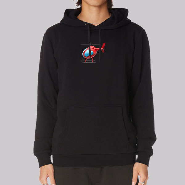 Merch by Tony Lopez Helicopter Hoodie Cheap | Made Printed