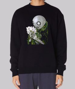 Nier Automata Merchandise Flower Art Sweatshirt