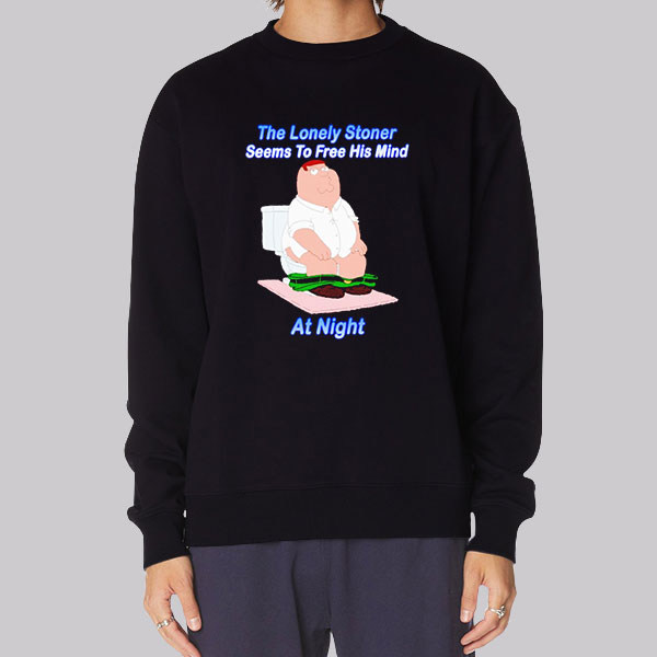 the lonely stoner seems to free his mind shirt