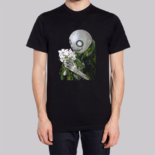 Nier Automata Merchandise Flower Art Shirt