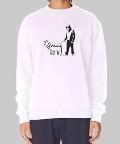 Banksy Drawing Dog Man Sweatshirt