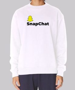 Logo Graphic Snapchat Sweatshirt