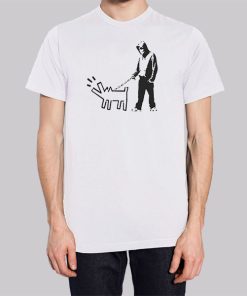 Banksy Drawing Dog Man Shirt