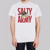 Salty Cracker Merch Mrs Salty Army Shirt