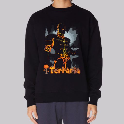 Terraria Logo Molten Armor Sweatshirt